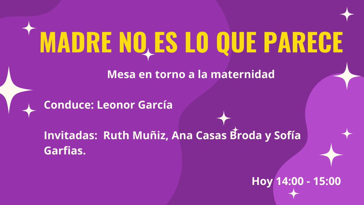 "Madre no es lo que parece" es nuestra primera mesa rumbo al #8M. 
Sintonicen hoy de 14:00 a 15:00