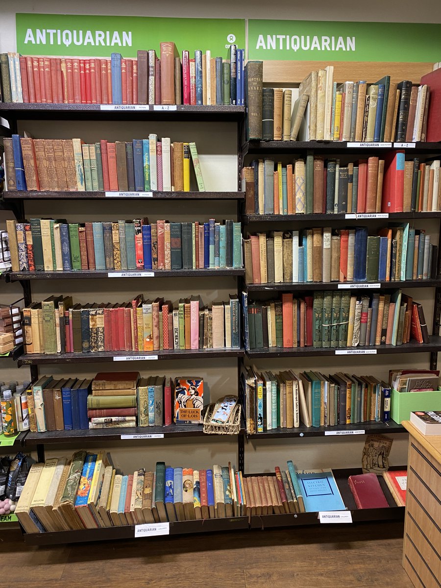 Refreshed our #antiquarian book shelves - doubled the space & split into #fiction, #nonfiction & #children.  #secondhand #vintage #vintagetravel #angelislington #secondhandbooks.