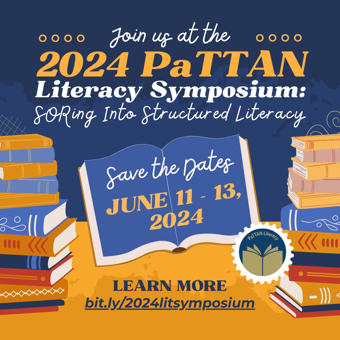 Registration is OPEN for the 2024 PaTTAN Literacy Symposium! This conference comes at an important moment for improving literacy outcomes. Learn more at bit.ly/2024litsymposi… or register today at pattan.net/Events/Confere… #literacymatters #PaTTANLitSymposium