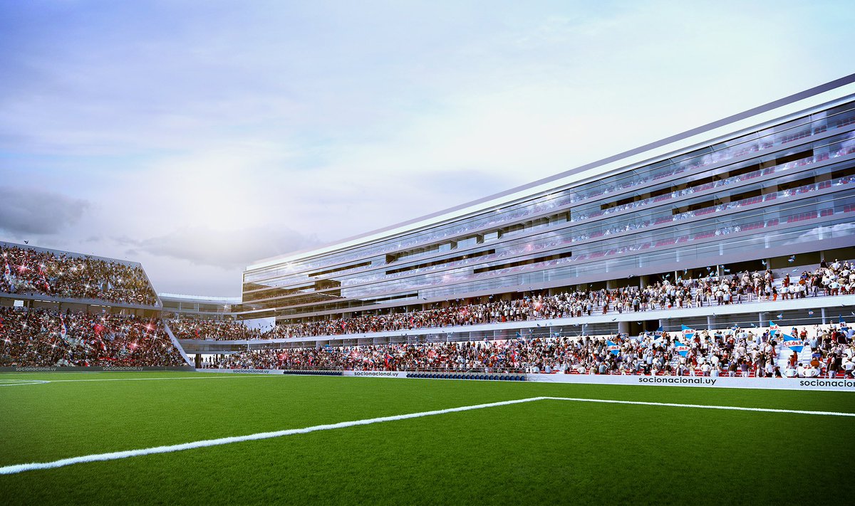 bon_appetit1899's tweet photo. @Rp19994_ @Nacional @7411Hinchada El proyecto de Gomez Playwro no es como el de la foto.
No lleva 4 codos, si no 2.

Lo que faltaría sería segunda bandeja Scarone, terminar codo Atilio-Abdon y crear un codo Delgado-Abdon y arriba palcos.

https://t.co/qr784IZSph https://t.co/UAZ3gLCe7J