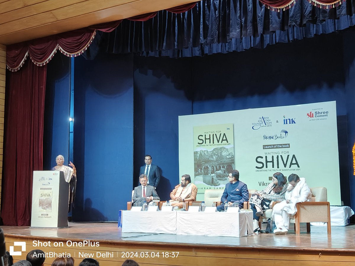 So pleased to attend the Book Launch of #WaitingforShiva by @vikramsampath..

Vikram ji, many congratulations to you for such a phenomenal work to document our history from the logic based rational perspective.. May mahadev bless you with all the strength to take it forward all