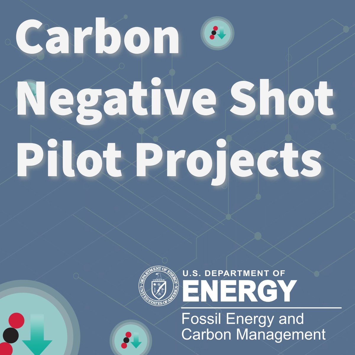 HGEOgov's tweet photo. #ICYMI 📢 $100M in funding is available to test &amp; demonstrate CDR tech that capture CO2 directly from the atmosphere &amp; then permanently store the CO2 or convert it into valuable products. #CarbonNegativeShot ➡️ https://t.co/75ktPJDQCD Apply by April 16📅 @ENERGY https://t.co/2p1QvSJyTm