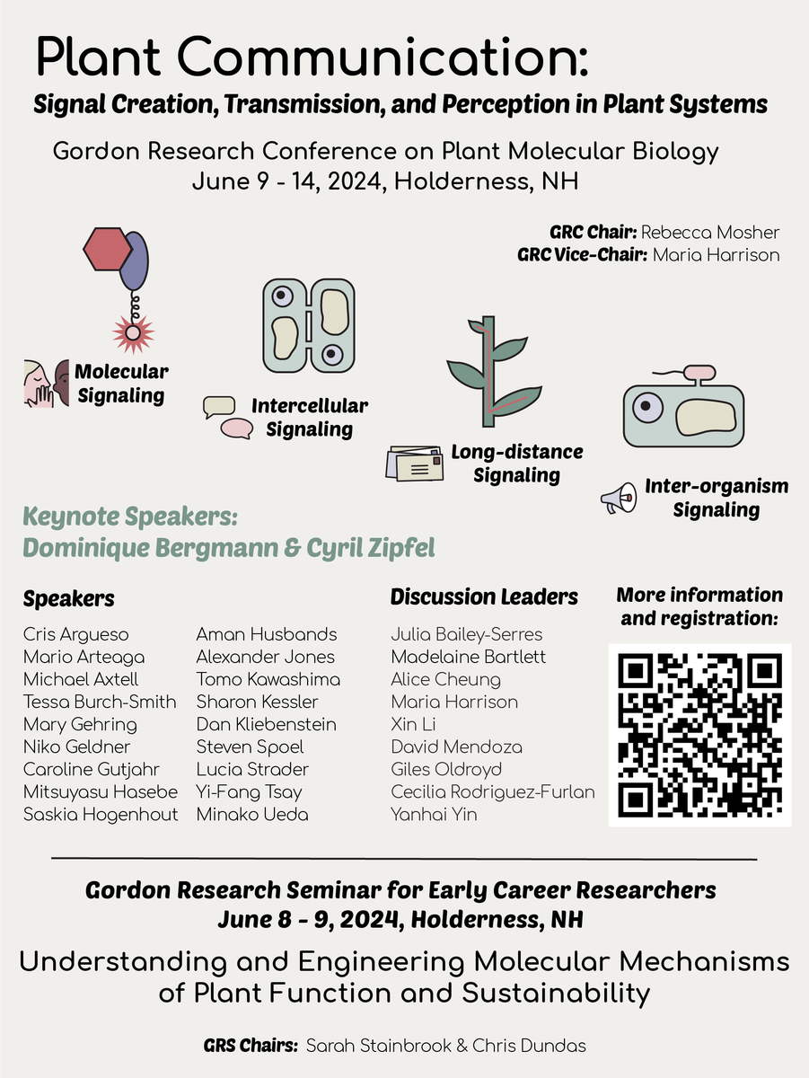 Dr. Rebecca Mosher (@rm0sher) on Twitter photo We have a great lineup of speakers at 2024 GRC on Plant Molecular Biology! For the next couple of weeks I’ll tweet about each of the sessions, which cover the wide range of communication in plant systems. #GRCPMB2024 /1 We have a great lineup of speakers at 2024 GRC on Plant Molecular Biology! For the next couple of weeks I’ll tweet about each of the sessions, which cover the wide range of communication in plant systems. #GRCPMB2024 /1