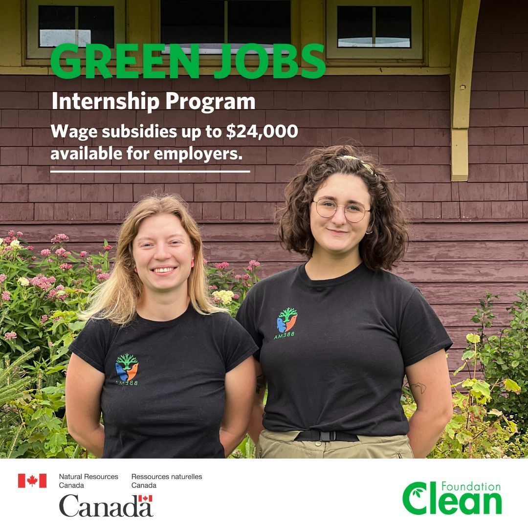 Employer applications are now open for the Green Jobs Internship Program. Hire qualified professionals in the natural resource sector through this nation-wide wage subsidy program. Learn more and apply by March 18: buff.ly/3uUMSEY