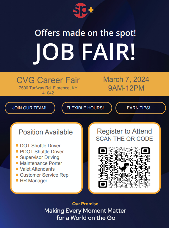 Offers are made on the spot!
Flexible Hours and Earn Tips
Hiring for DOT Shuttle Drivers, Driving Supervisors, Maintenance Porter, Valet Attendants, Customer Service Representatives, and Human Resource Manager!
Registration Link: forms.gle/SX25qVyf7t2QhU…