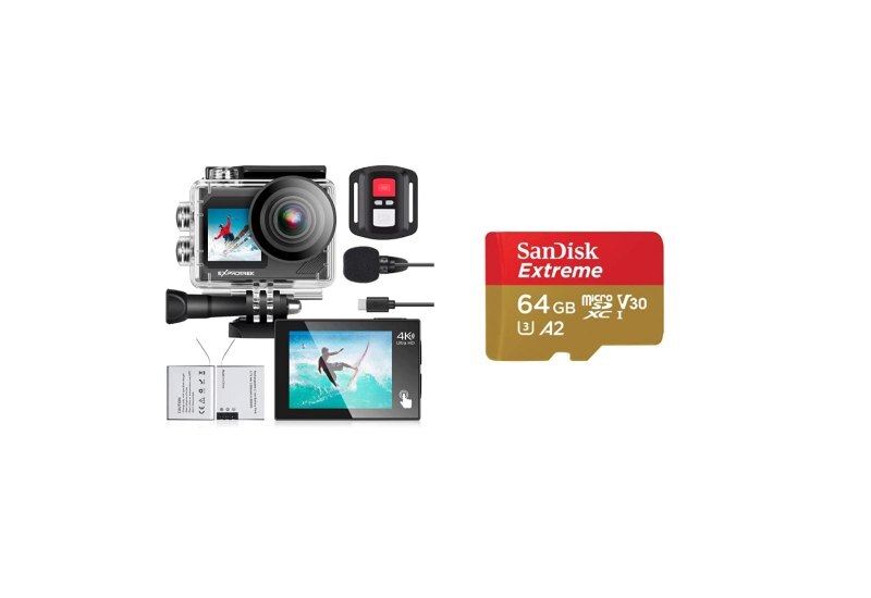 💰 Nur 43,80€

📍 Exprotrek Action Cam,4K 30fps Ultra HD, 30m 100Fuß wasserdichte Unterwasserkamera, 2 Akku und Helmzubehör-Kit & SanDisk Extreme microSDXC UHS-I Speicherkarte 64 GB + Adapter

67 Reviews: 3.8 / 5.0 ⭐️⭐️⭐️⭐️

amazon.de/dp/B0BPBVBYMD/…