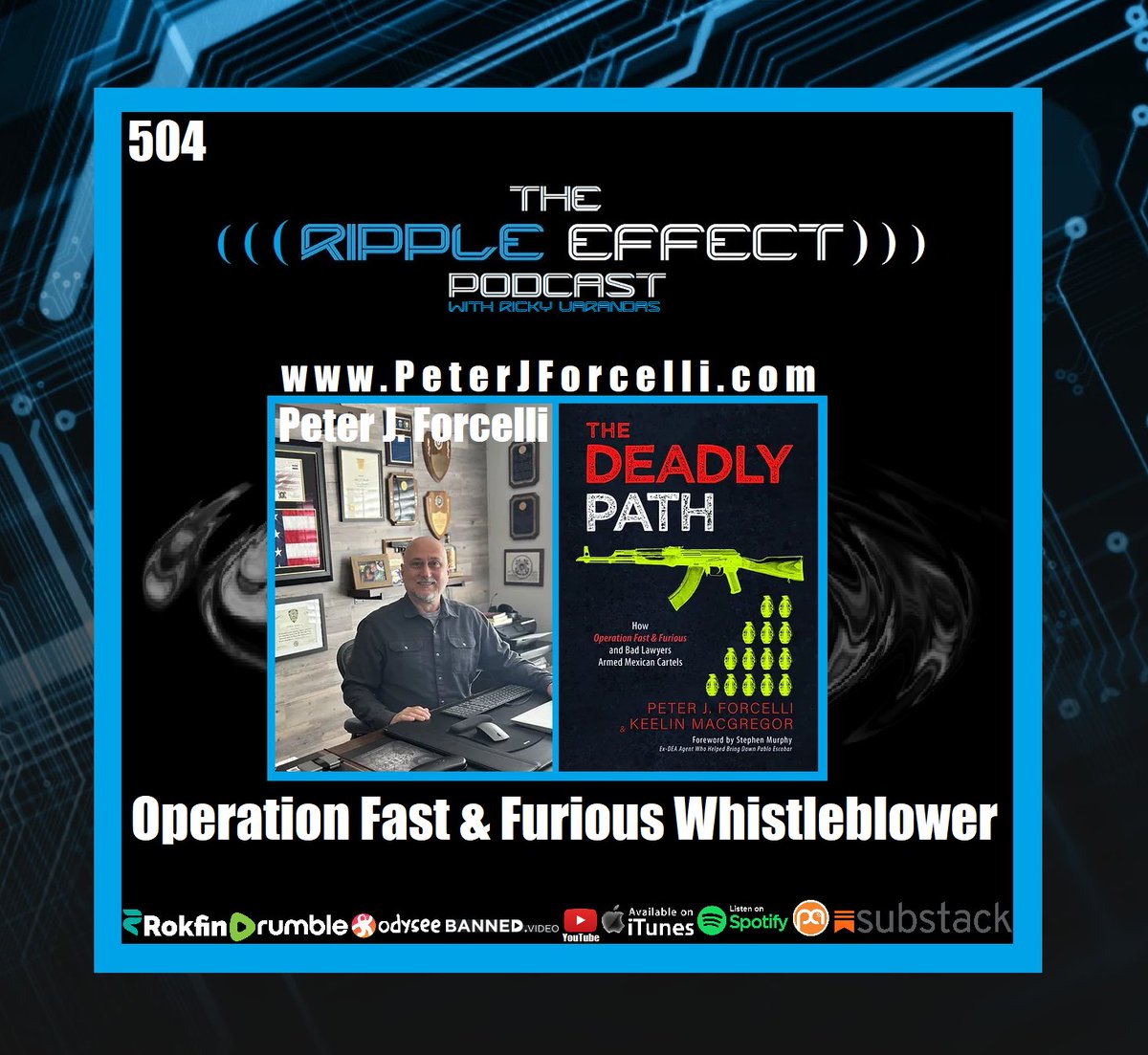 RvTheory6's tweet image. NEW #TheRippleEffectPodcast (Peter J. Forcelli | #OperationFastAndFurious, #Sept11, The #BorderCrisis &amp;amp; Much More)

WATCH: odysee.com/@therippleeffe…
LISTEN: podomatic.com/podcasts/rvthe…