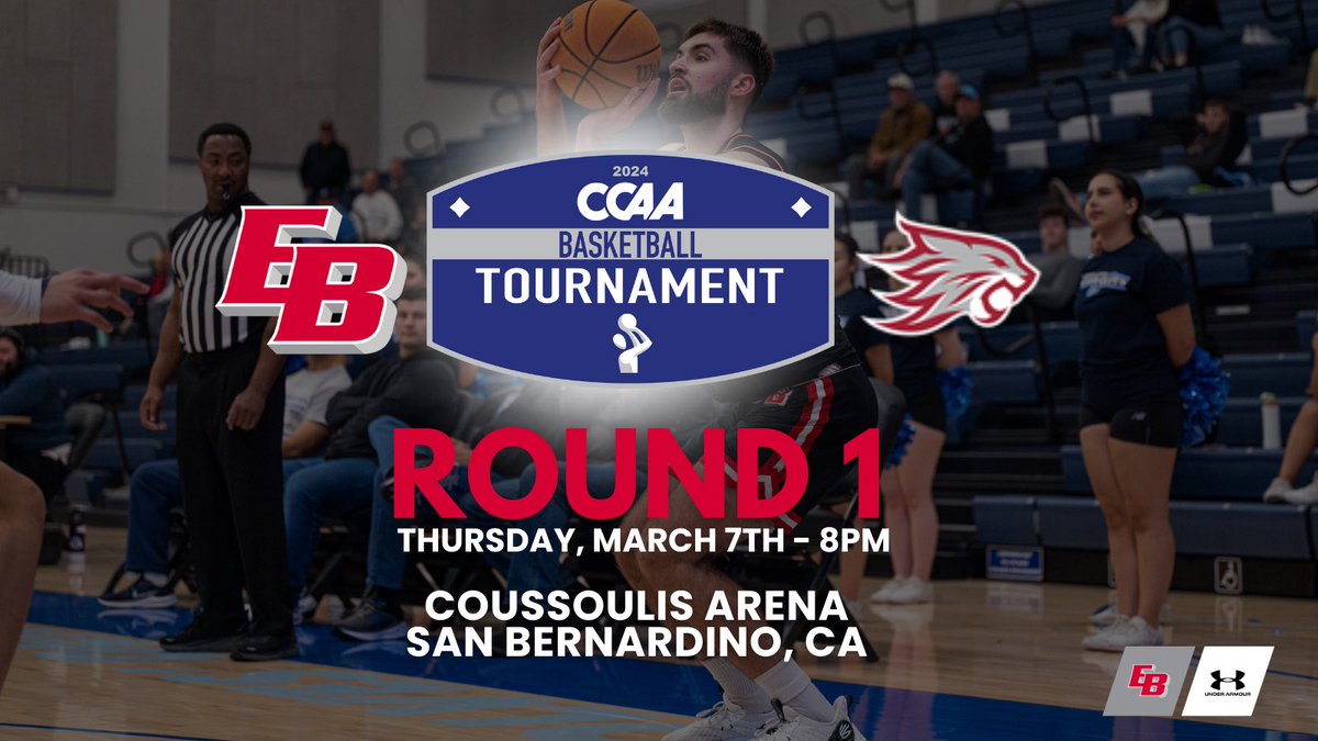 Pioneers take on Chico State in the first round of the @goccaa tournament this Thursday at 8pm. Streaming available on the CCAA Network. Let’s go! #BuildTheBrand