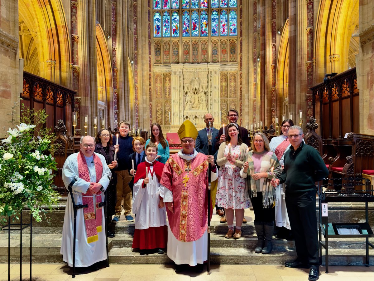 One month ago 10 people from Sherborne Abbey (& 2 from Sherborne Deanery) were confirmed by Bishop Stephen Lake in a special service in the Abbey. It was a wonderful and joyous occasion, and we continue to reflect on our journey of faith as we go through lent. @dioceseofsalisbury