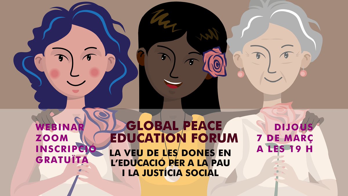 📽️Webinar Zoom: La Veu de les Dones en l'Educació per a la Pau i la Justícia Social.
🗓️ Dijous, 7 de març de 2024
🕕 A les 19 hores
🎟️Inscripció gratuïta a l'enllaç👇
🔗lu.ma/femvox2024
#peaceeducationwomen #forumgpen24 #infpeace #educacioperalapau