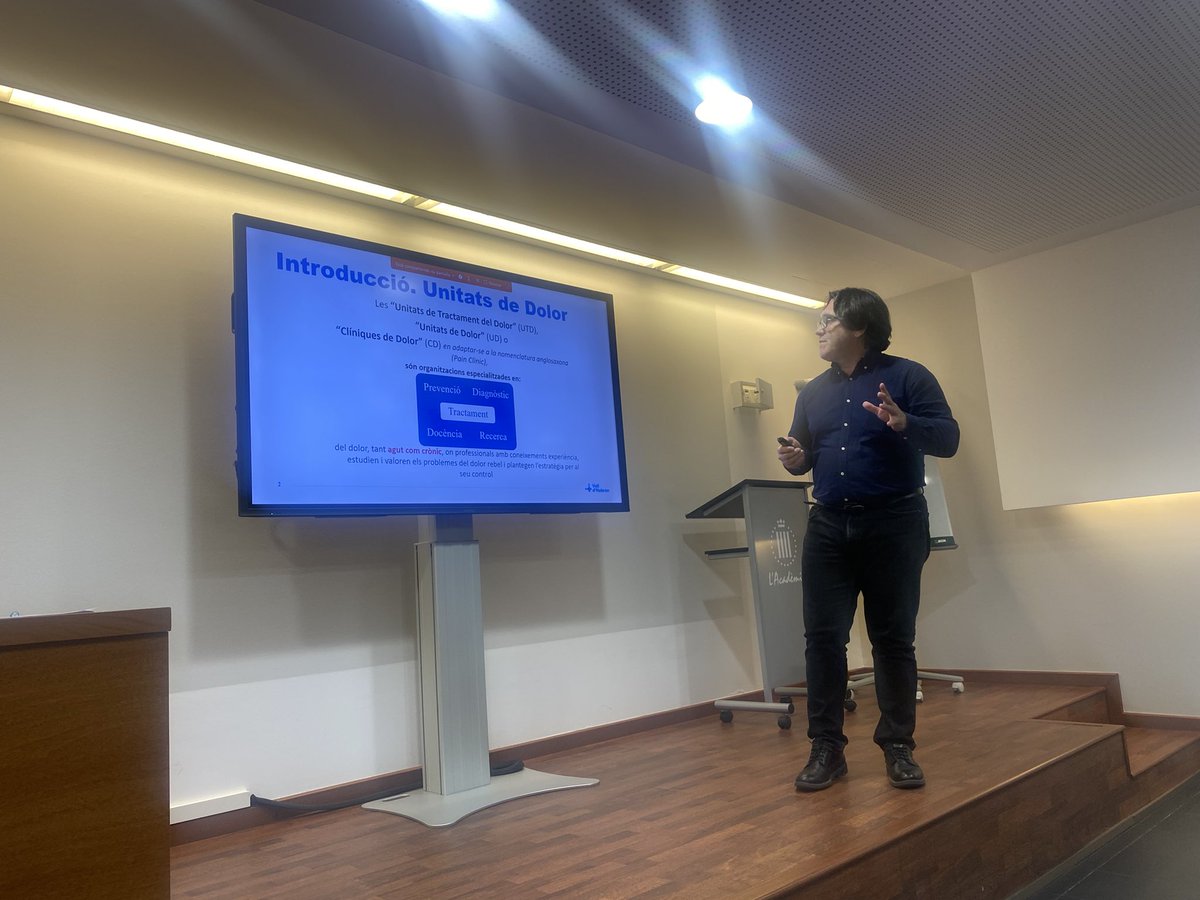 En Javier Medel (de l’Hospital Universitari de la Vall d’Hebron) ens posa al dia de l’estat actual de les Unitats de Dolor de Catalunya