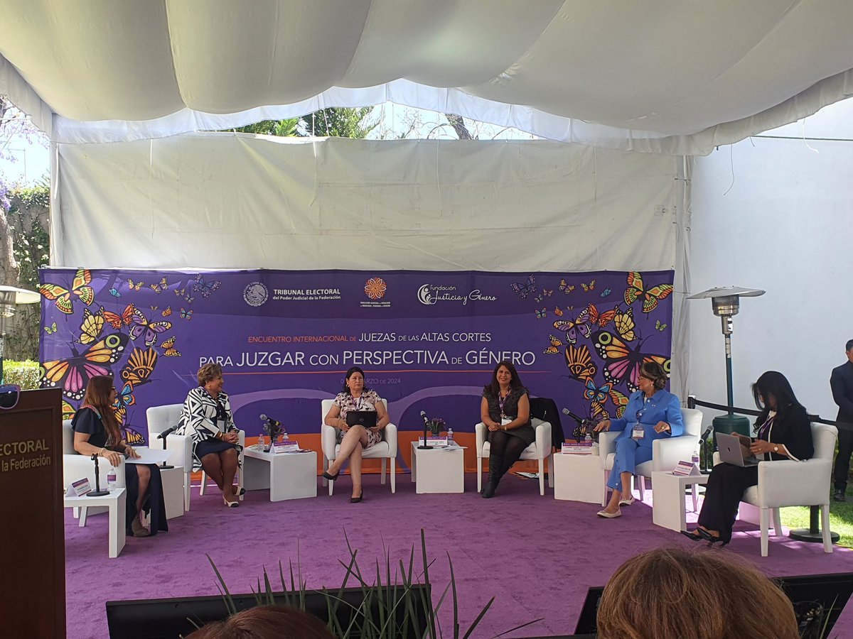 Inicia el Panel "Violencia política contra las mujeres juezas" en el marco del Encuentro Internacional de juezas de las Altas Cortes para juzgar con perspectiva de género.