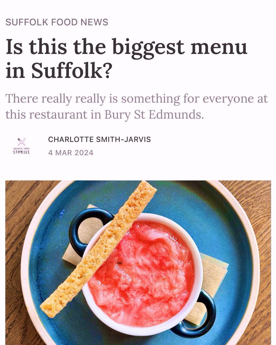 Damson & Wilde (@damsonwilde) on Twitter photo Find out more about our new menus in this feature by <a href="/csmithj84/">Charlotte Smith-Jarv</a> on Suffolk Food Stories, including how you get to choose which side & sauce (or butter) you want to eat with your main. Our food, served your way. suffolkfoodstories.substack.com/p/damson-and-w… Find out more about our new menus in this feature by <a href="/csmithj84/">Charlotte Smith-Jarv</a> on Suffolk Food Stories, including how you get to choose which side & sauce (or butter) you want to eat with your main. Our food, served your way. suffolkfoodstories.substack.com/p/damson-and-w…