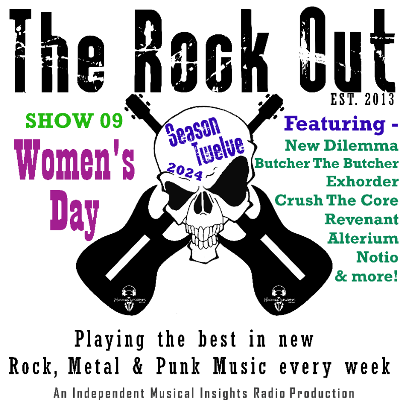 TheRockOutRadio's tweet photo. This week's show S12 E09 - Women's Day is now available to #stream on-demand via the @musicalinsights Hub

📻[CLICK THE PIC TO LISTEN]📻

#NewMusic from @newdilemmaFL @ExhorderNOLA @alterium_band #Notio #Revenant #CrushTheCore &amp; many more!

@radio_mark
#Rock #Metal #Punk #Radio