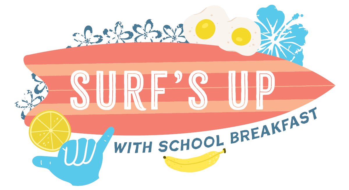 It’s #NationalSchoolBreakfastWeek! This year’s theme, “Surf’s Up with School Breakfast” is bringing the energy of beach and surf culture to school breakfast! Join us this week in celebration #NSBW24! #SchoolBreakfast