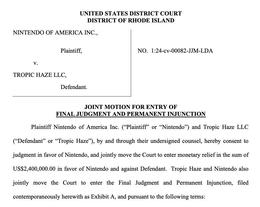 Los creadores del emulador de Switch Yuzu pagarán 2.4 millones de dólares a Nintendo debido a la demanda por piratería.

El emulador será descontinuado.