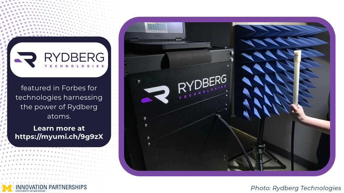 INNOVPARTNER's tweet photo. @UMich startup @RydbergTech was recently featured in @Forbes for their long-range radio communications device- a first of its kind technology with a Rydberg atom quantum sensor at its core.

Learn more at https://t.co/PxiCNcTudZ

#hailtothestartup! https://t.co/ZRqwTVPM9N