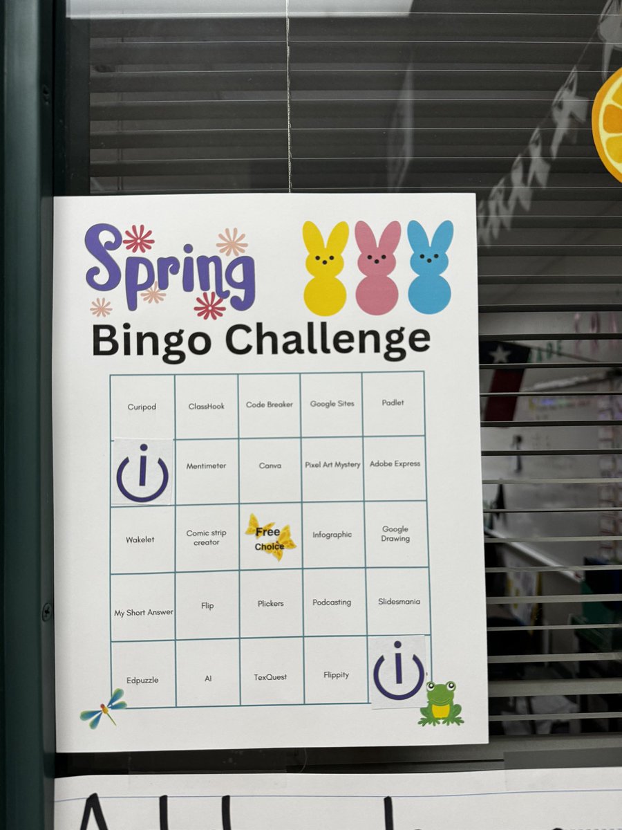 iCoachBarnard's tweet photo. Mrs. Truitt earned her 2nd Bingo marker today. 💯engagement with students creating their own State books using @storyjumper !!! @WISDMeador @WISDiCoaches #SpringIntoTech https://t.co/Ui7QWiT32s