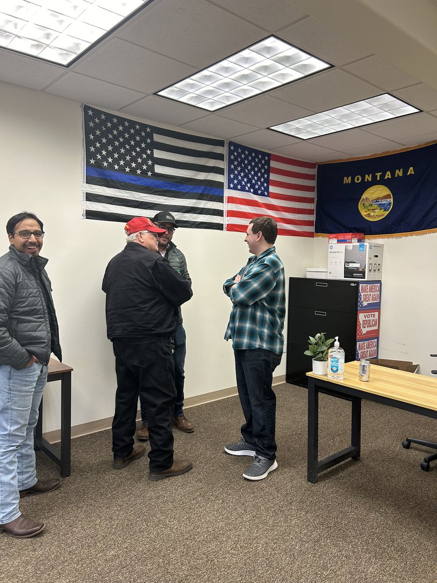 QuintonMT_'s tweet photo. The Billings office is now open and ready to rock! Jon Tester and the Democrats aren’t gonna know what hits them on Election Day. 

Together we will #retiretester and #beatbiden 🇺🇸🐘 https://t.co/6Ts8roVoN7