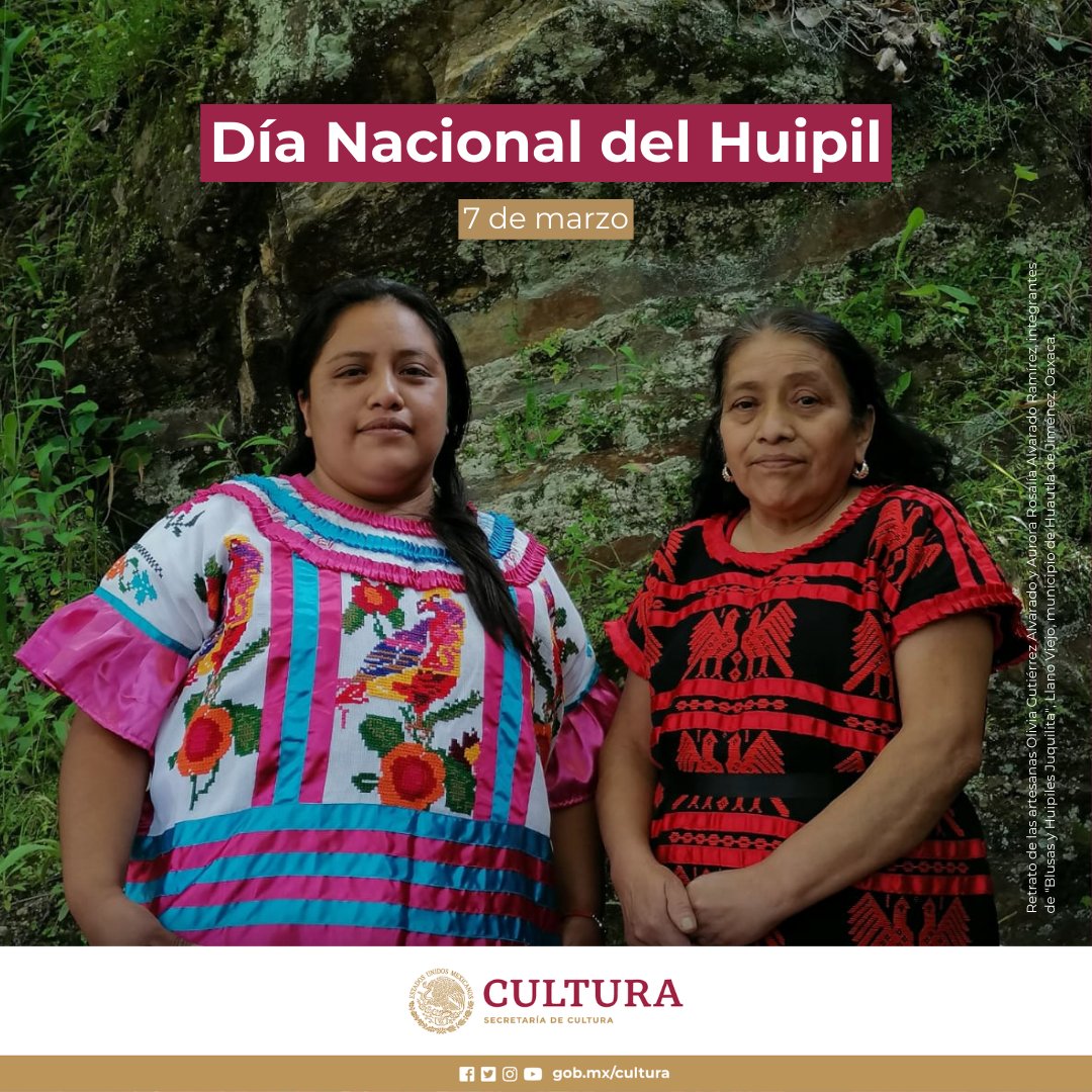 Conmemoramos el Día Nacional del Huipil, una fecha establecida en el Congreso de la Unión con el fin de robustecer la identidad nacional y contribuir a la preservación del arte textil de los pueblos de México, así como a su defensa frente al plagio de las grandes marcas.