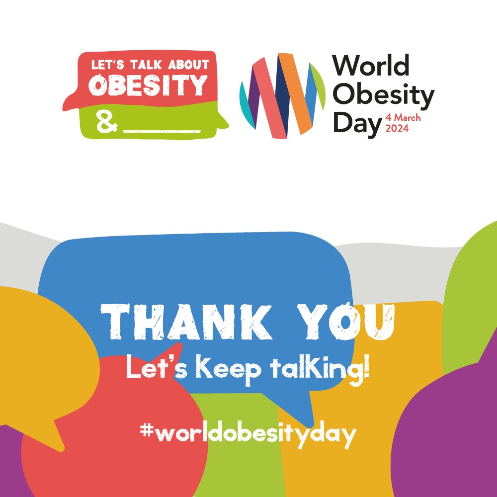 #WorldObesityDay ⭕ is not over yet, but our team just wanted to say a huge thank you to everyone who has supported us, our members, and supporters, in raising awareness, and changing the narrative, of obesity around the world so far. ❤️ We've had a fantastic day, seeing all of…