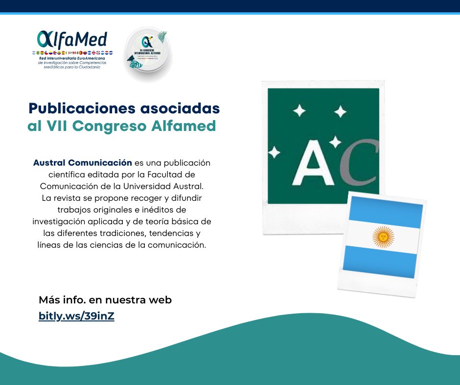 La conocida <a href="/RevAustralCom/">RevAustralCom</a> se suma a nuestro staff con un tema actual y popular: “Los retos de la alfabetización mediática frente a la desinformación y las fake news” coordinado por <a href="/Patriciadcm/">Patricia de Casas</a> y Jensy Campos
bitly.ws/3eVXa