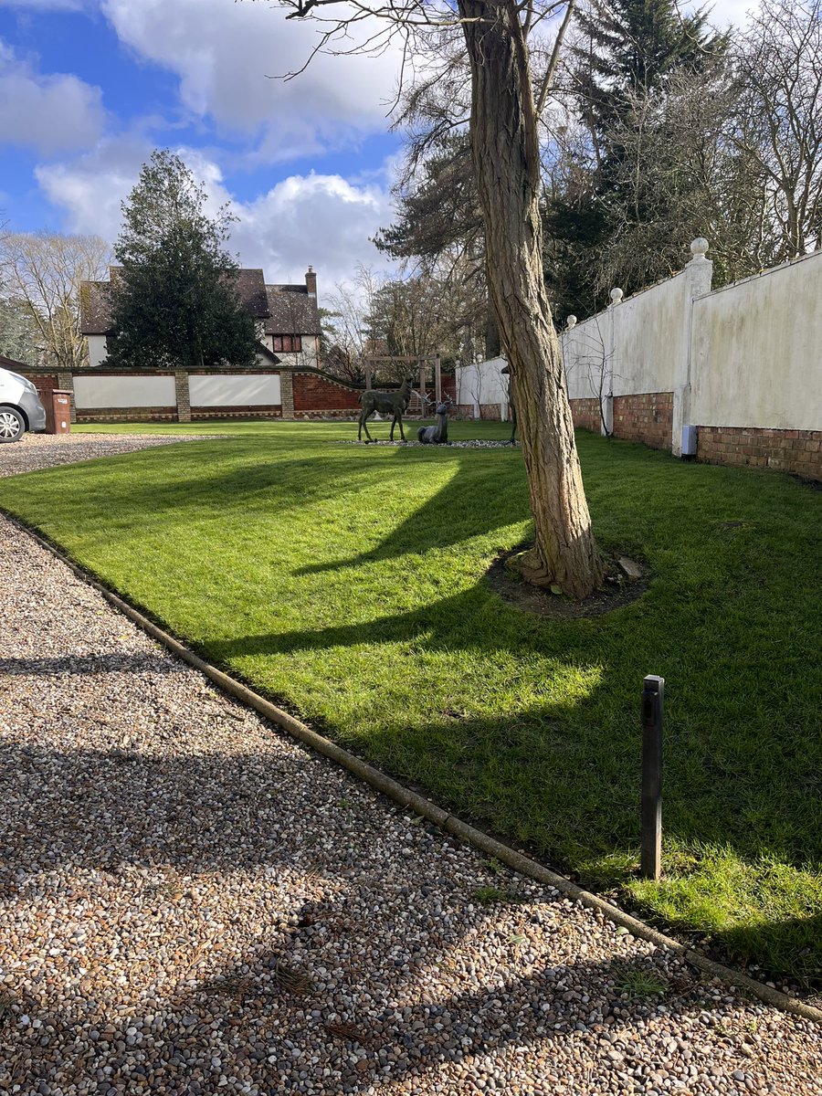 DH_Maintenance's tweet photo. Was a lovely day - but a #frost delayed start 🙈 so much to get done. All cut & those that needed it #scarified & #hoovered up with #rotary #mower after 👍 https://t.co/wf8pZUtKGT