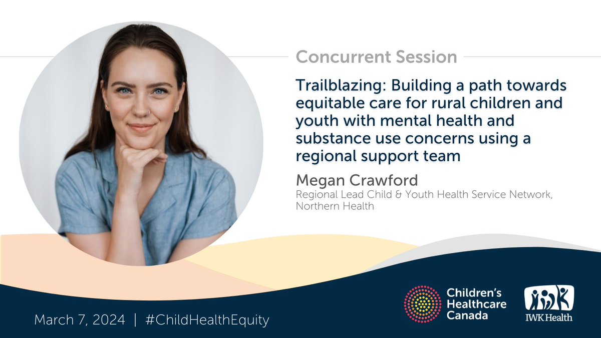 Our #EquityInChildHealth series kicks off on March 7! Megan Crawford from @Northern_Health will showcase a tried and tested regional team approach to supporting children living in remote regions. Limited seats remaining! bit.ly/48XVSYR
