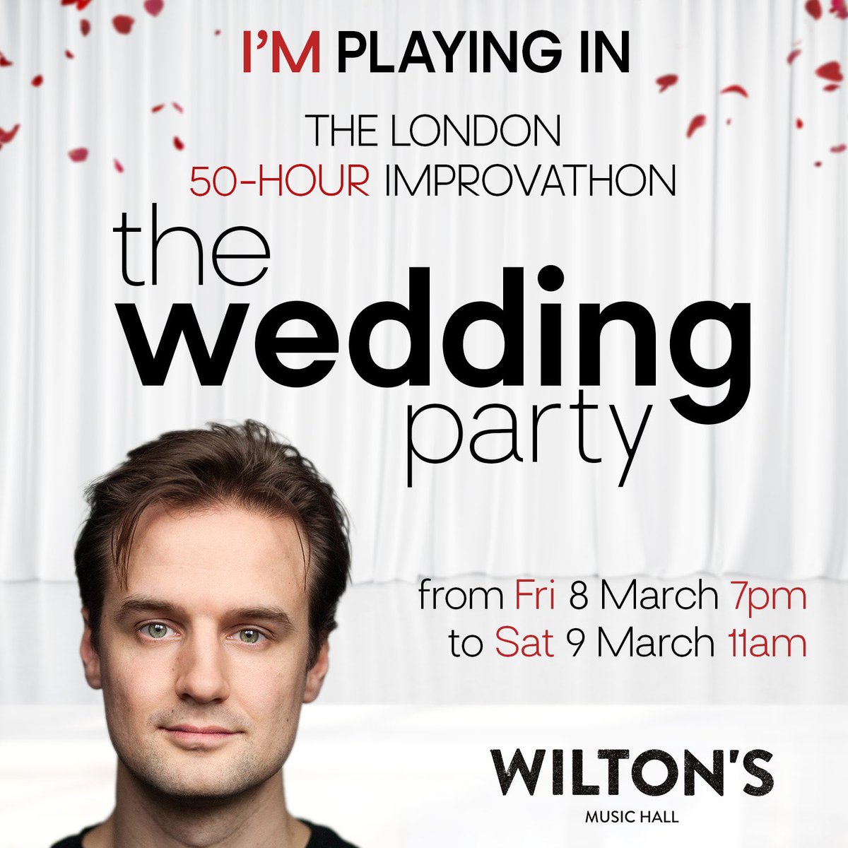 Come see me do some exhausted improv!

🗓 8th-10th March 2024
📍 Wilton's Music Hall, London
🎟 wiltons.org.uk/whatson/860-th…