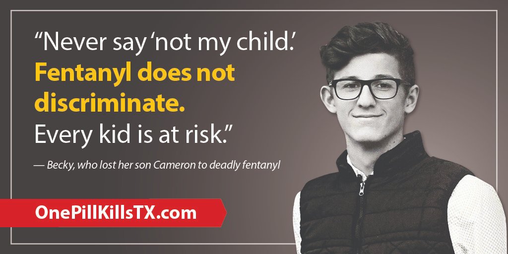 Protect your kids from an accidental overdose. Talk to them about the dangers of deadly fentanyl.  #OnePillKills Help them stay safe, visit: onepillkillstx.com @HCSOTexas @HCSO_CIB