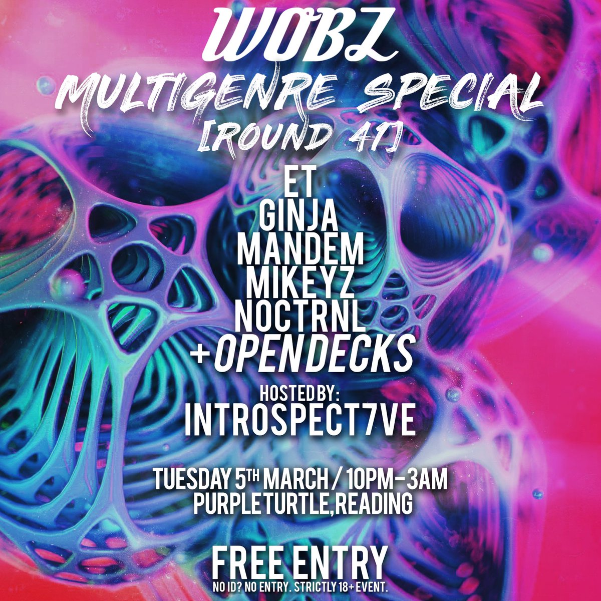 WOBZevents's tweet photo. We're back down @PurpleTurtleRdg tomorrow night for some multi-genre madness...

OPEN DECKS from 10pm 🥳 
https://t.co/NCK7SAdEJS https://t.co/iI3lpSj9Tp