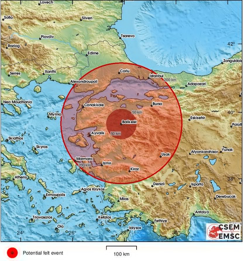 Çanakkale’nin Yenice ilçesinde meydana gelen ve ilk belirlemelere göre 4,9 büyüklüğündeki deprem meydana geldi, İstanbul dahil çevre illerden de hissedildi. #Deprem #Çanakkale #istanbul