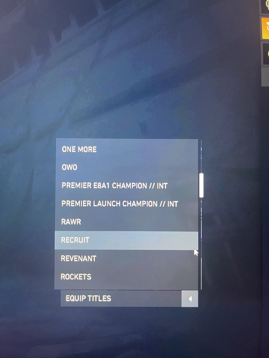 Maii_Style's tweet photo. @VALORANT @riotgames Why are we using a bunch of numbers instead of the names for titles, it just looks worse. “Premier Defiance Champion // INT” or “Premier E8A1 Champion // INT” https://t.co/RoPUB5Qw7J