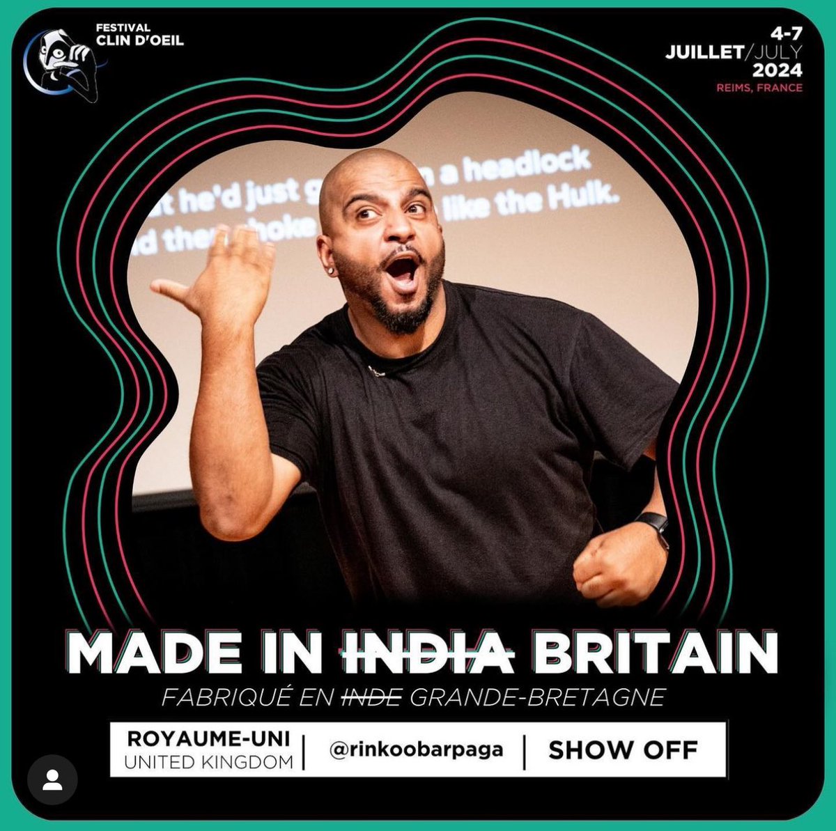 Great news! My one-man show (Made in India/Britain) is finally making its way to France! I’m beyond excited and can’t wait to share this amazing experience with an entirely international audience.