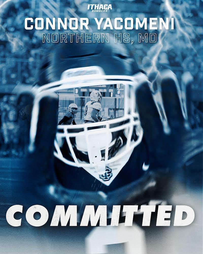Connor Yacomeni (@yacomeni_c) on Twitter photo Very blessed to say I am 100% committed to Ithaca to continue my Athletic and Academic journey! Thank you to everyone who’s helped me get to where I am today!
<a href="/CoachRichHolzer/">Rich Holzer</a> <a href="/CoachTerp_/">Mike Toerper</a> <a href="/jkowalczyk16/">Josh Kowalczyk</a> <a href="/Coach_Mi11er/">Andrew Miller</a> <a href="/MaguireBrandon/">Brandon Maguire</a> <a href="/CoachGrigs619/">Kerry Grigsby</a> @CoachShippa <a href="/SMAC_Football/">SMAC Football</a> Very blessed to say I am 100% committed to Ithaca to continue my Athletic and Academic journey! Thank you to everyone who’s helped me get to where I am today!
<a href="/CoachRichHolzer/">Rich Holzer</a> <a href="/CoachTerp_/">Mike Toerper</a> <a href="/jkowalczyk16/">Josh Kowalczyk</a> <a href="/Coach_Mi11er/">Andrew Miller</a> <a href="/MaguireBrandon/">Brandon Maguire</a> <a href="/CoachGrigs619/">Kerry Grigsby</a> @CoachShippa <a href="/SMAC_Football/">SMAC Football</a>