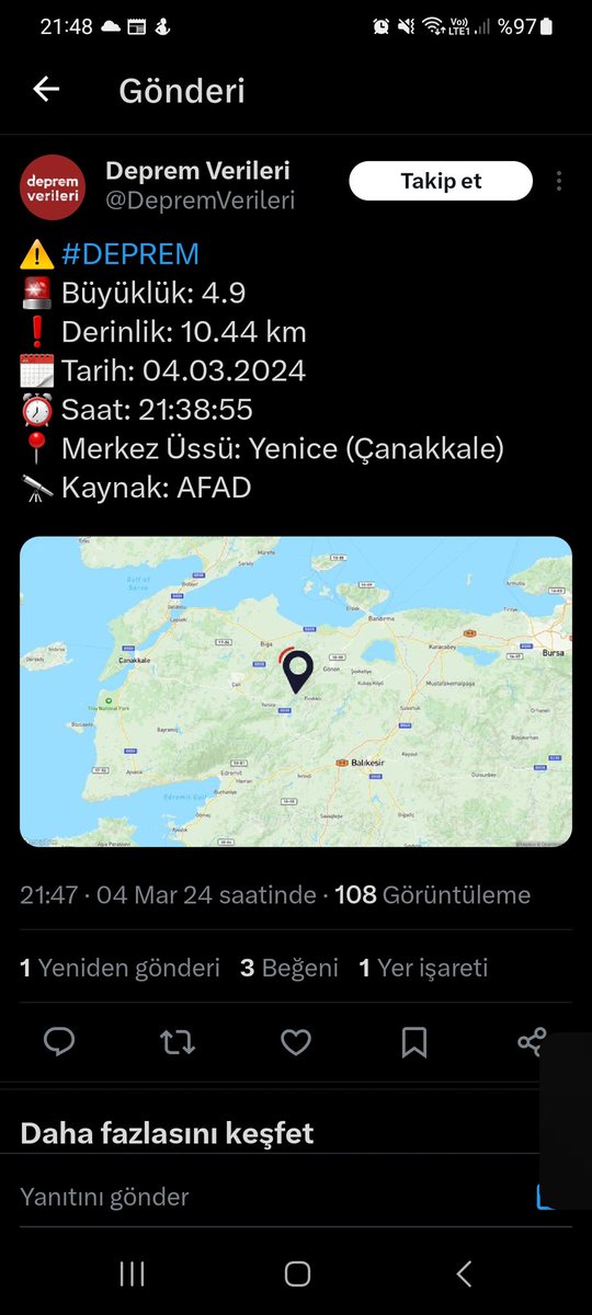 __yakari's tweet photo. @kedikara Çanakkale 4.9 https://t.co/P7JgcvrDp2