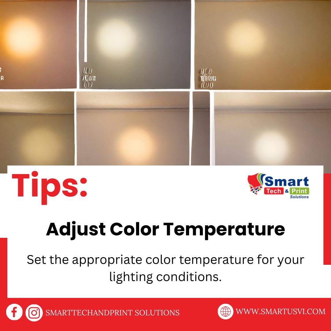 C_C_Creationz's tweet image. 🌈 Enhance your visuals effortlessly! Optimize your lighting by adjusting the color temperature for perfect hues. #ColorTemperature #LightingTips #VisualOptimization 🎨💡