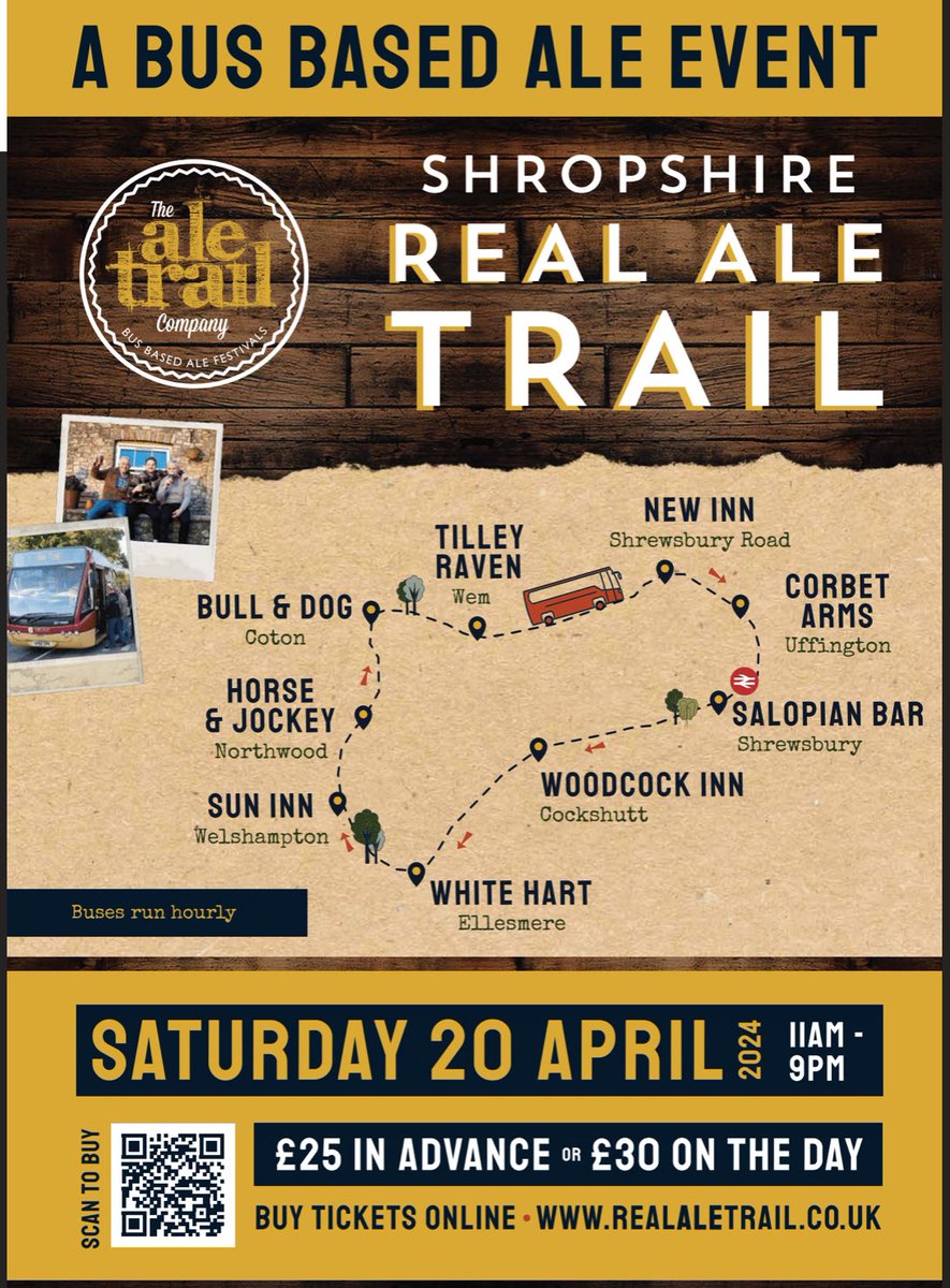 Where are you starting from? 
Gather the friends, it’s time to get the bus to the pub. 

realaletrail.co.uk/product/shrops…

#realale #thingstodoinshropshire