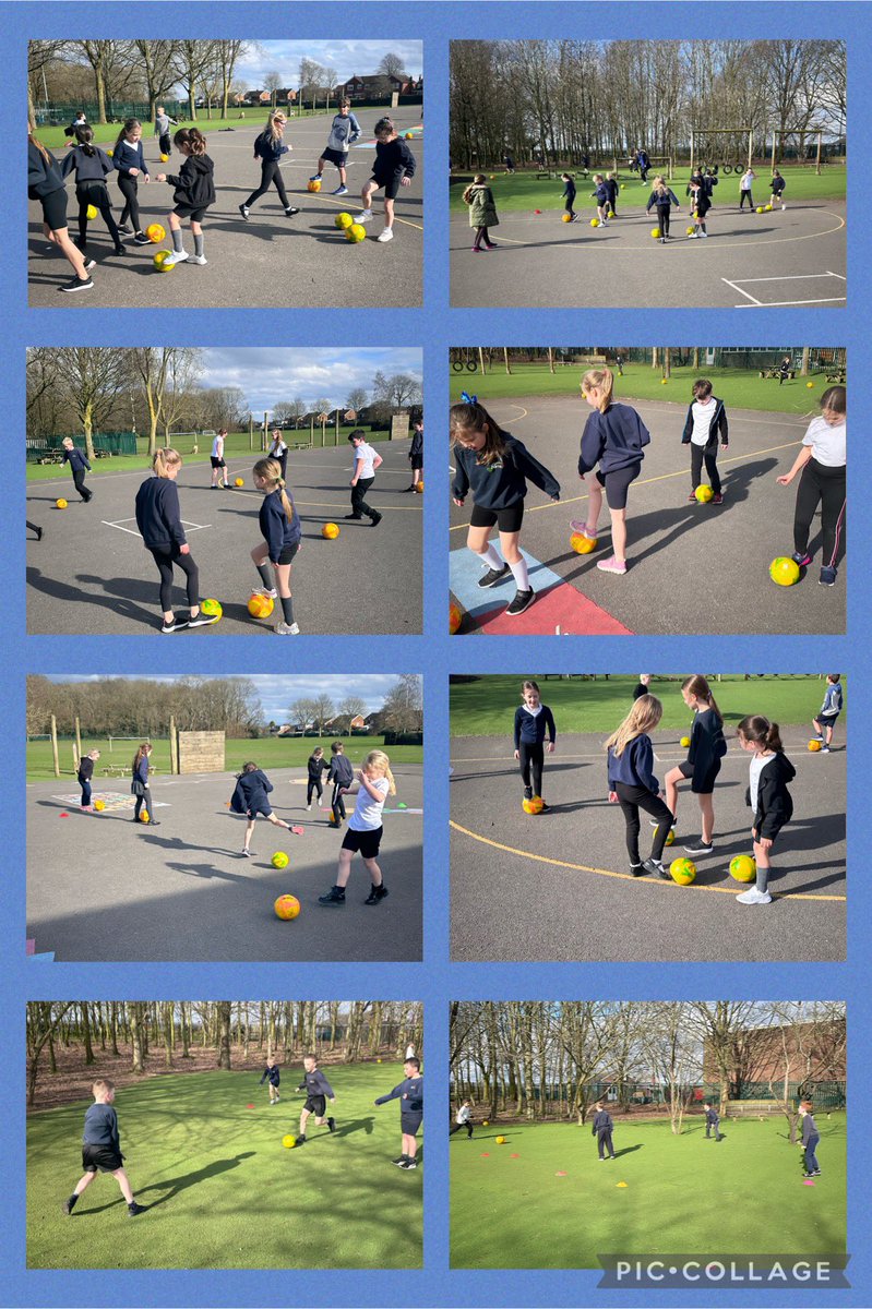 This afternoon we practiced our dribbling skills in football. We were very impressed with your control of the balls! ⚽️🏃🏃‍♀️ <a href="/BarntonMissC/">Miss Cooke</a> <a href="/BarntonMissR/">Miss Rutter</a> <a href="/BarntonMrJT/">Mr Tolley</a>