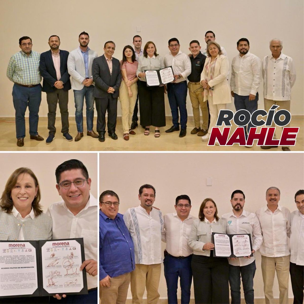 Muy productiva reunión sostuve esta mañana en #Xalapa con asociaciones político estatales de #Veracruz  a quienes reconozco su trabajo y adhesión a este proyecto transformador. 

¡La 4T va!