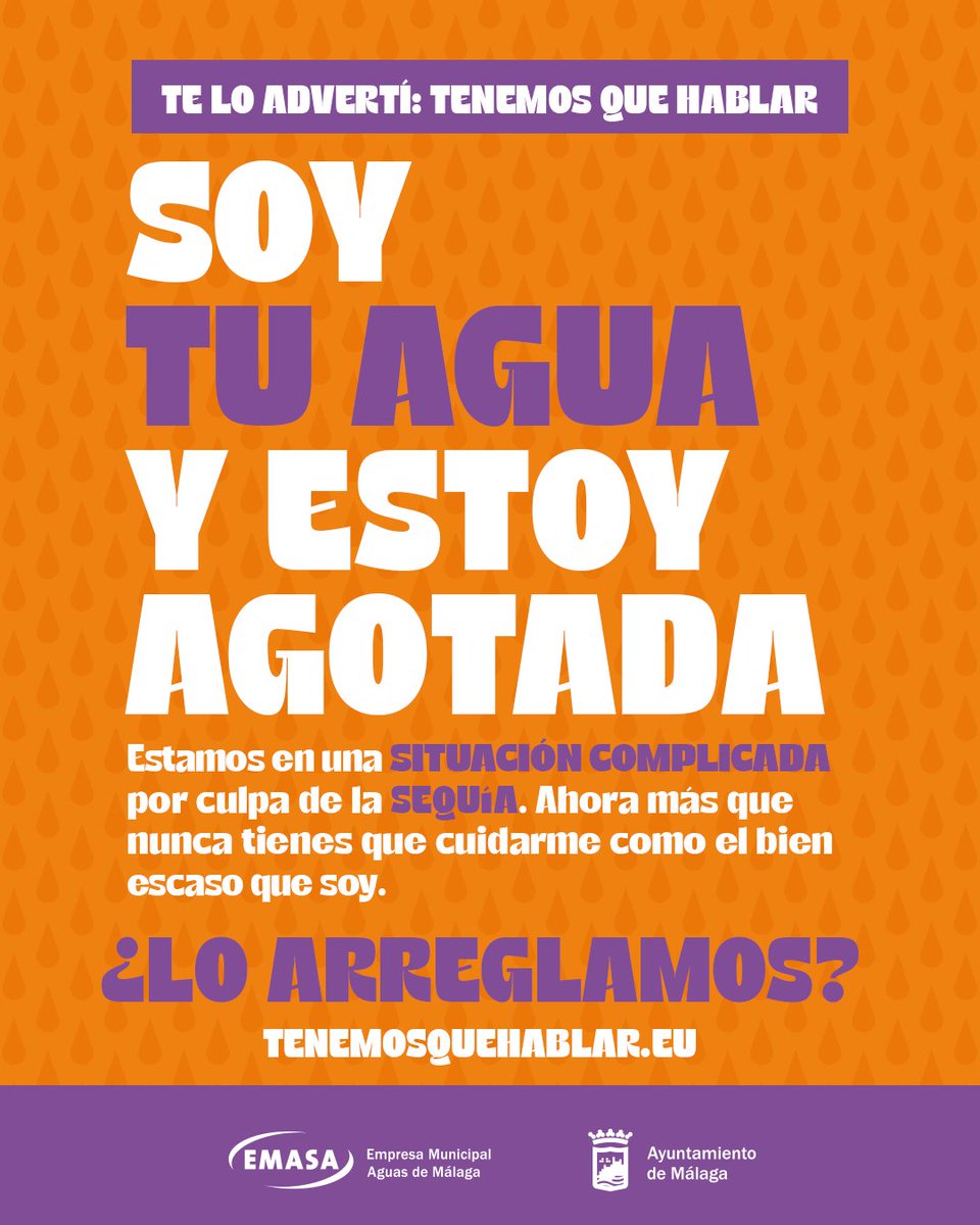 El agua es la relación más intensa que has tenido: sin ella, no puedes vivir. Estamos en una situación complicada por culpa de la sequía. Ahora más que nunca tienes que cuidar el agua y tratarla como el bien escaso que es.
💧Te contamos cómo en: tenemosquehablar.eu