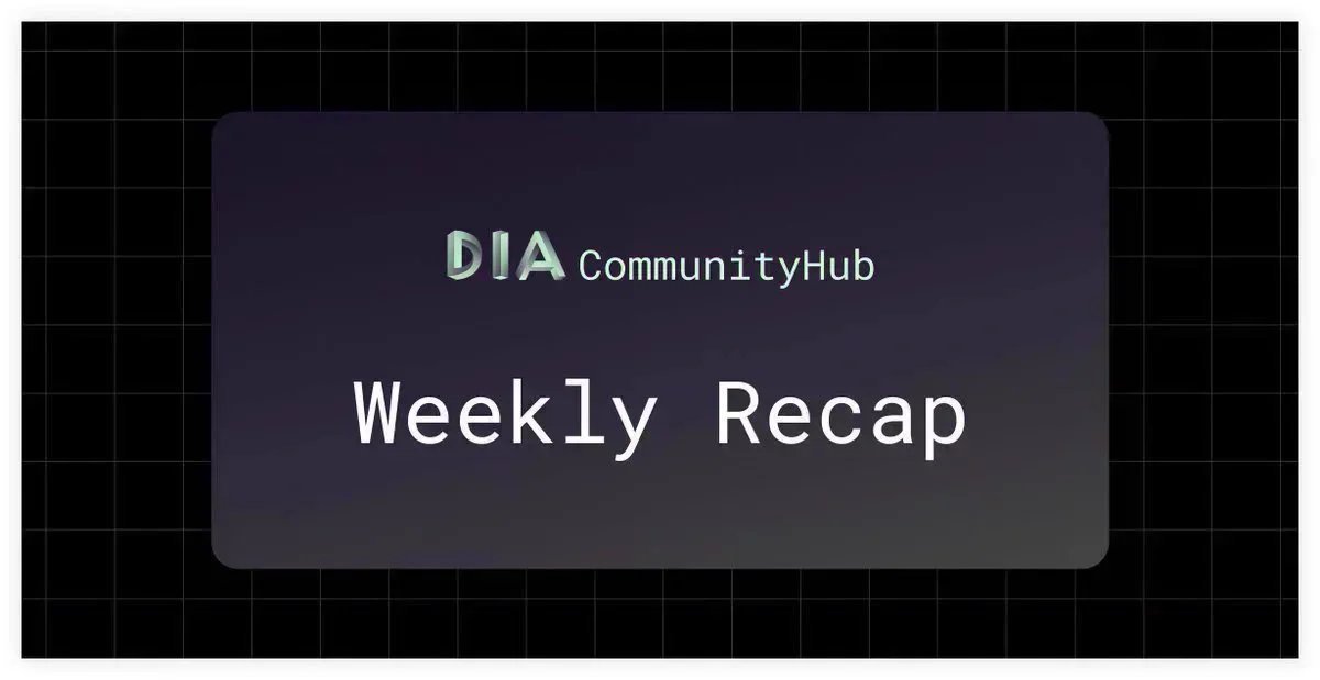 DIAIntern's tweet photo. ↩️ DIA Community Hub Recap

A weekly curation of all announcements, events, educational threads and other content published by the #DIACommunityHub in Week 9, 2024. https://t.co/doMHZqzvC8