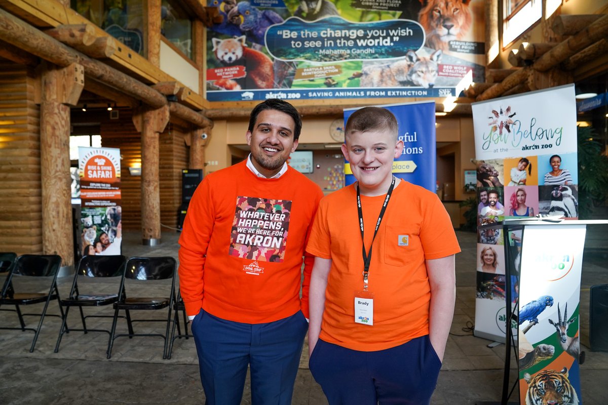 @SummitDD hosted their Inclusion Day celebration at the <a href="/AkronZoo/">Akron Zoo</a> today in honor of Developmental Disability Awareness Month. Celebrations like these are so important because everyone has a voice that deserves to be heard! Happy DD Awareness Month, Akron! 🧡🎉