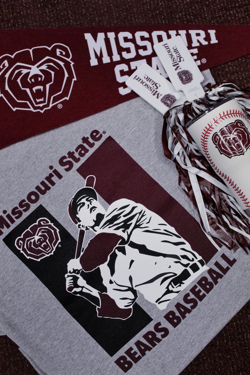 MoStateBkstore's tweet image. New Week, New Look! Just in time for softball and baseball season ⚾️🥎🐻 In store &amp;amp; online! #GoBears #MoStateBookstore
