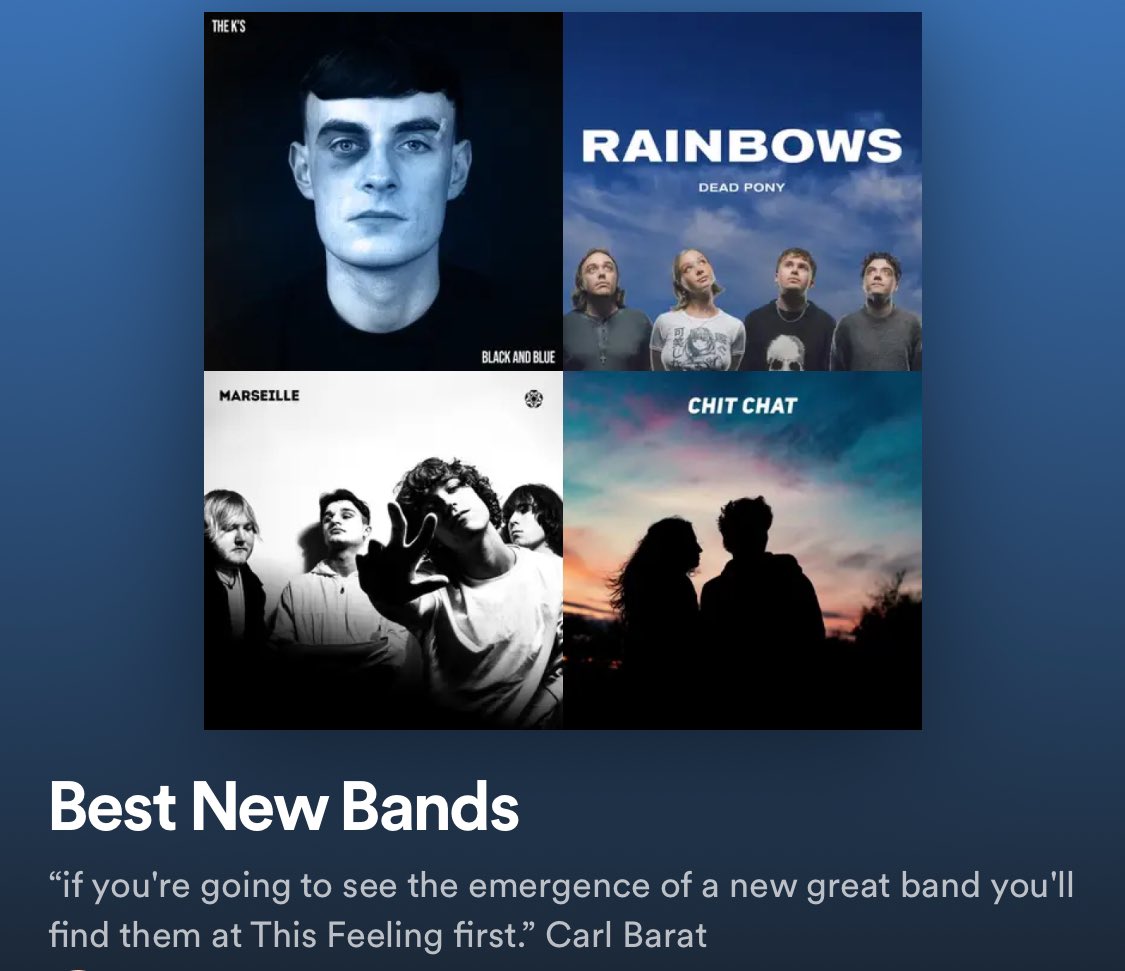 Best New Bands playlist adds 09/2024 🎸🔥 @TheKsUK @deadponyband @marseilleband @theavelons @badbadnerves @tillyloumusic @therubytuesdays @sunbeamwhitby @sashaassad_ @reignmaker_band @bankesbrothers @thekatuns @cottons_band @hazebanduk & loads more! 🔊 open.spotify.com/playlist/3ku8L…