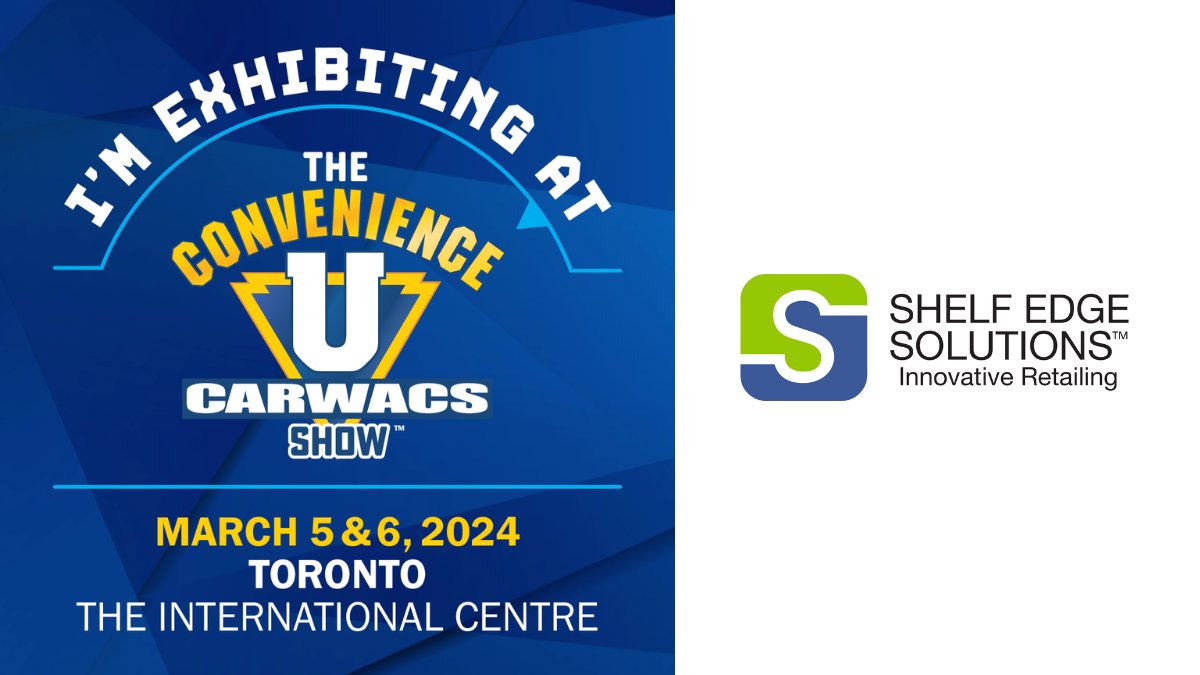 #ConvenienceUCARWACS2024 proudly welcomes Shelf Edge Solutions as a show exhibitor. Come meet the team live and in person March 5 &amp; 6, 2024 at The International Centre! shelfedgesolutions.com
