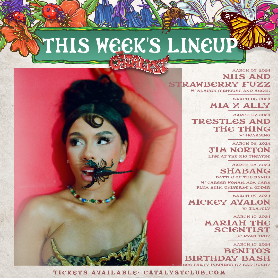 This Week's Lineup ⚡️
Tickets available ➡️ Catalystclub.com