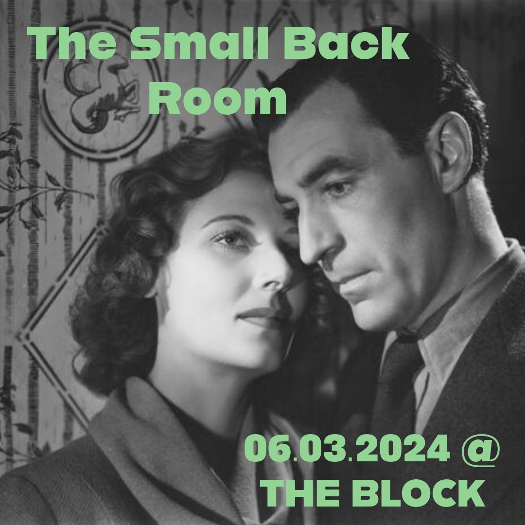 Wednesday's film club screening is The Small Back Room, at 7:30pm 🎬 Film club memberships are available on our website 🎟 blockcinema.org