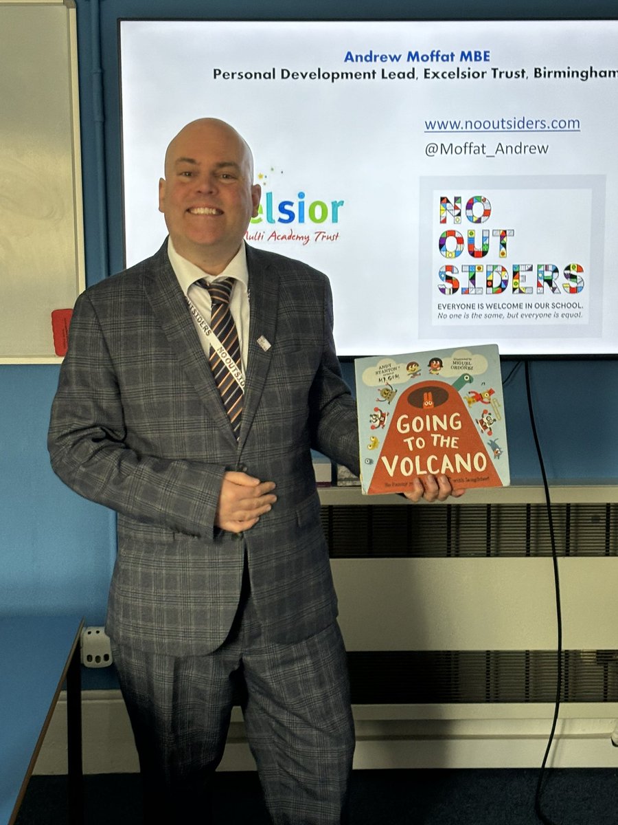 Everyone is welcome in our Trust schools.

Today we had the absolute pleasure of hosting Andrew Moffat MBE, who spoke to colleagues about #NoOutsiders.

@moffat_andrew