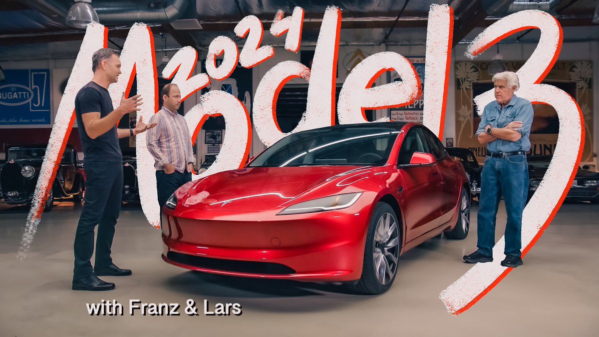 Let’s take the new 2024 @Tesla Model 3 for a spin with my two favorite right/left brain Tesla people, Lars and Franz. There’s a lot more going with this updated Model 3 than you think. Check it out on #Youtube youtu.be/WLMalLy_3JU?si… #tesla #teslamodel3 #electriccars